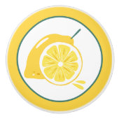 keukendecor voor schattige citroenen keramische knop (Voorkant)