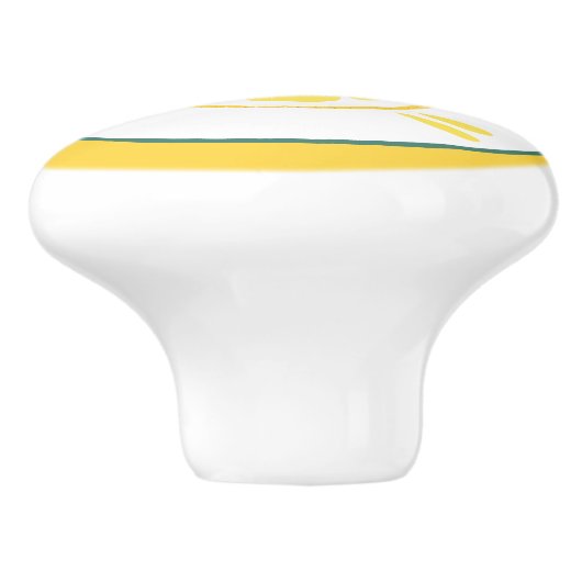 keukendecor voor schattige citroenen keramische knop (Zijkant)