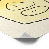 Keukendecor voor tuinbodemlagen van groenten poster (Hoek)