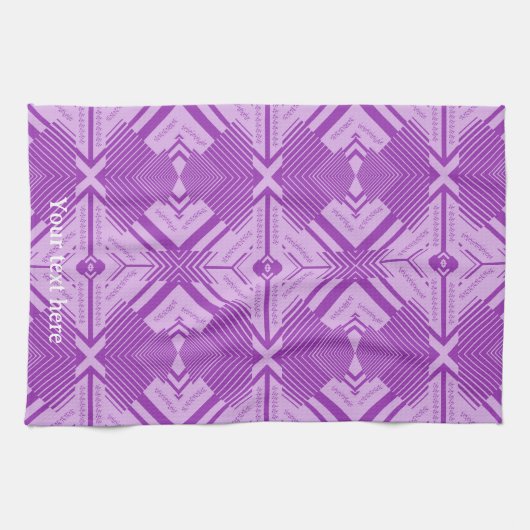 Keukendecoratie Chevron Streep Abstracte Kunst Theedoek (Horizontaal)