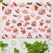 Keukendesserts Sweets Towels Theedoek (Gevouwen)