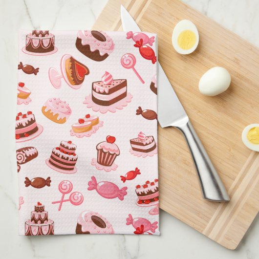 Keukendesserts Sweets Towels Theedoek (Quarter Fold)