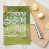 Keukendikkuiken en -kuikens van Cubaanse keuken op Theedoek (Quarter Fold)