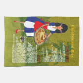 Keukendikkuiken en -kuikens van Cubaanse keuken op Theedoek (Horizontaal)