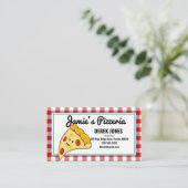 keukendiner pizza pizzeria café visitekaartje (Staand voorkant)