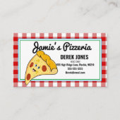keukendiner pizza pizzeria café visitekaartje (Voorkant)