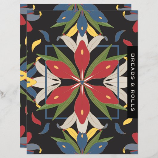 Keukendivider voor Tegel | Brood en rollen (Voorkant / Achterkant)