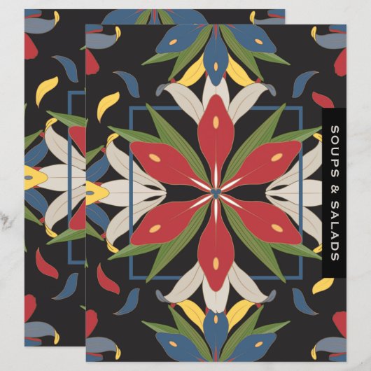 Keukendivider voor Tegel | Soep en Salades (Voorkant / Achterkant)