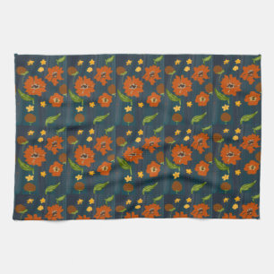 Keukendoek met bloemenmotief theedoek