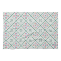 Keukendoek met een eenvoudig geometrisch patroon