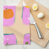 keukendoek met fruitprint theedoek (Quarter Fold)