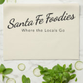 Keukendoek met Santa Fe Foodies-logo Theedoek (Gevouwen)