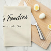 Keukendoek met Santa Fe Foodies-logo Theedoek (Quarter Fold)