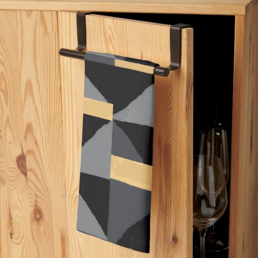 Keukendoek – Moderne Geometrie Theedoek (Derde Gevouwen)