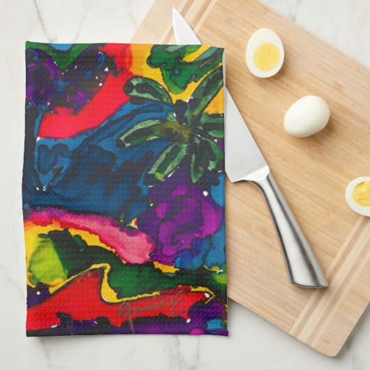 Keukendoek rond Joy Lovitude Theedoek (Quarter Fold)