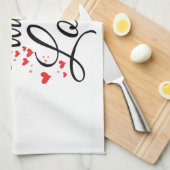 Keukendoek 'Seasoned With Love' Theedoek (Quarter Fold)