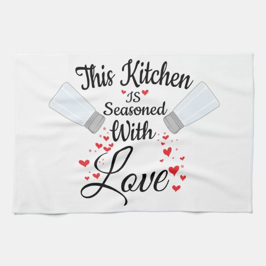 Keukendoek 'Seasoned With Love' Theedoek (Horizontaal)