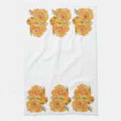Keukendoek - Tangerine Rozen Theedoek (Verticaal)