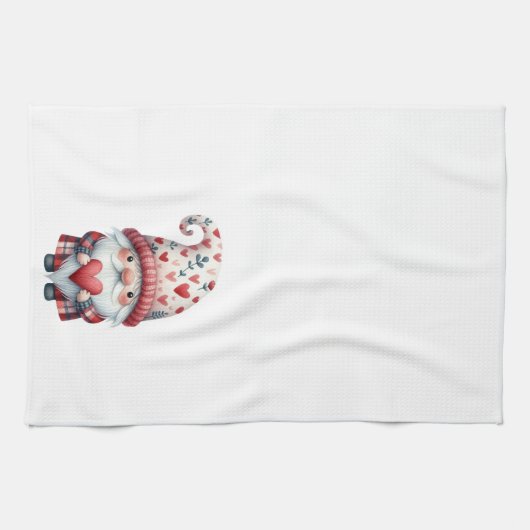 Keukendoek-Valentijn Gnome Theedoek (Horizontaal)
