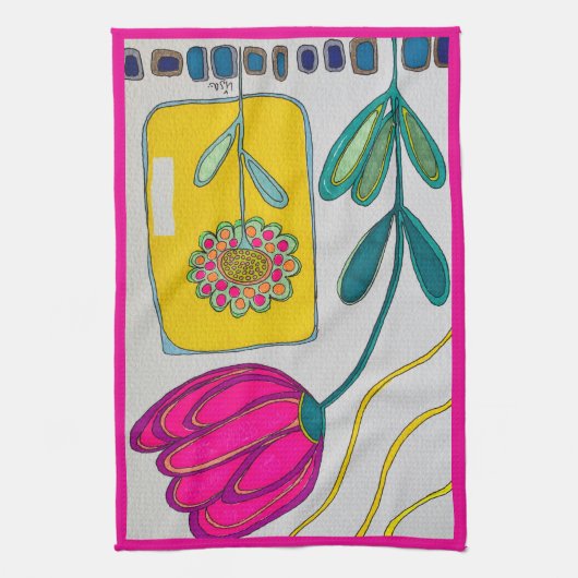 KEUKENDOEK "WEER IN BLOEI" THEEDOEK (Verticaal)