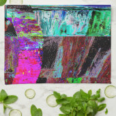 Keukendoeken – Neon Pulse Theedoek (Gevouwen)