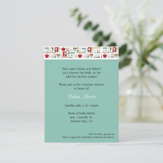 Keukendouche Kaart (Staand voorkant)