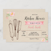 Keukendouche-uitnodiging Kaart (Voorkant / Achterkant)