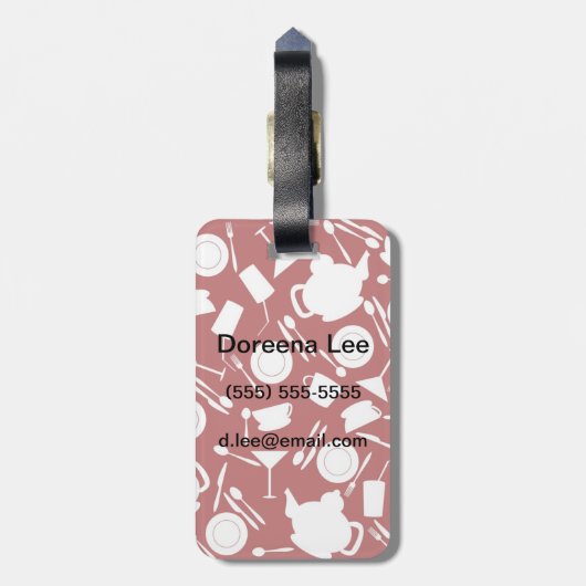 Keukenelementenpatroon Bagagelabel (Achterkant verticaal)