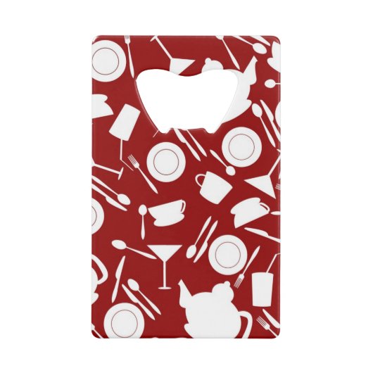 Keukenelementenpatroon Creditkaart Flessenopener (Voorkant)