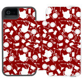 Keukenelementenpatroon Incipio iPhone Portemonnee Hoesje (Agenda Open)