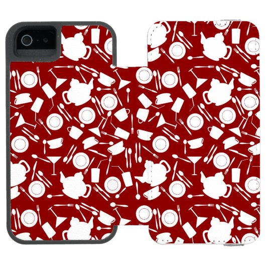 Keukenelementenpatroon Incipio iPhone Portemonnee Hoesje (Agenda Open)