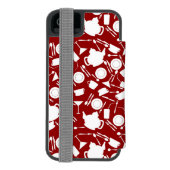 Keukenelementenpatroon Incipio iPhone Portemonnee Hoesje (Agenda Achterkant)