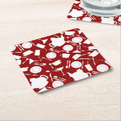 Keukenelementenpatroon Kartonnen Onderzetters (Schuin)