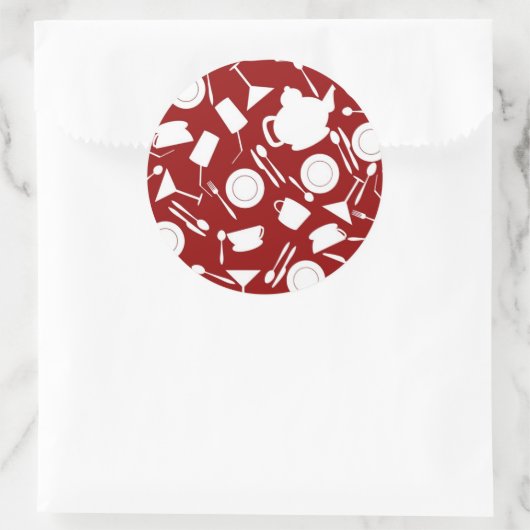 Keukenelementenpatroon Ronde Sticker (Tas)