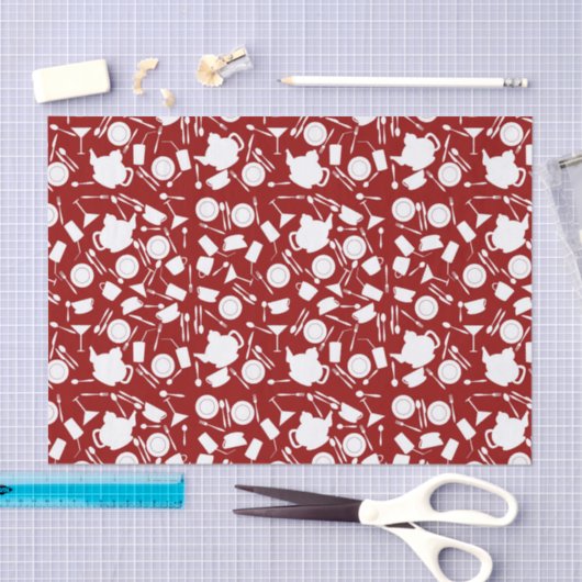 Keukenelementenpatroon Tissuepapier (Craft)