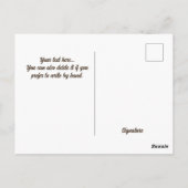 Keukenfamilie: katje met moeder en Kittens Briefkaart (Achterkant)