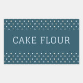 Keukenflesjesetiket florencontainer rechthoekige sticker (Voorkant)