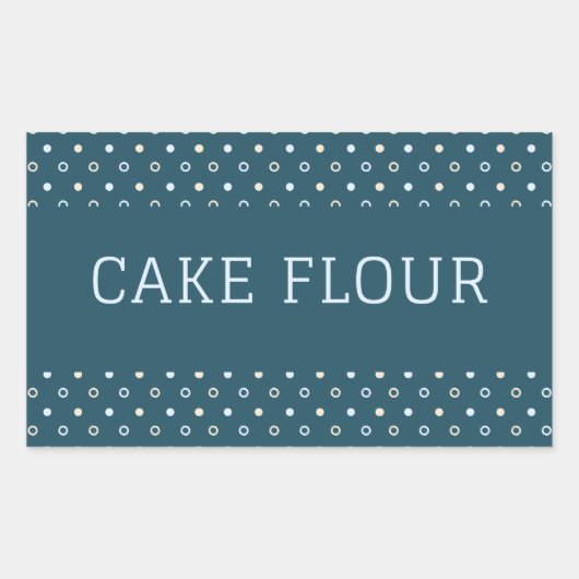 Keukenflesjesetiket florencontainer rechthoekige sticker (Voorkant)