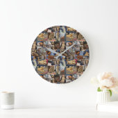 Keukenfotocollage, wandklok (Huis)
