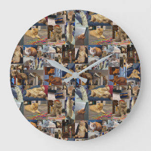 Keukenfotocollage, wandklok
