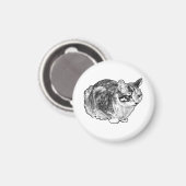 Keukengalerij: Tabby met Sneeuwstippen Magneet (Voorkant / Achterkant)