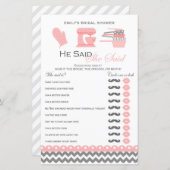 Keukengame Vrijgezellenfeest, AFGEDRUKT (Voorkant / Achterkant)