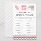 Keukengame Vrijgezellenfeest, AFGEDRUKT (Voorkant / Achterkant)