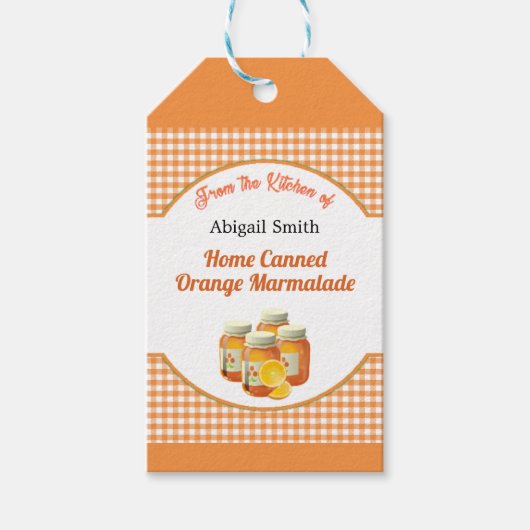 Keukengekookt Citrus Marmalade Gift Label Cadeaulabel (Voorkant)