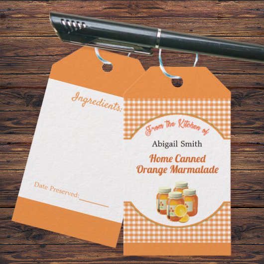 Keukengekookt Citrus Marmalade Gift Label Cadeaulabel