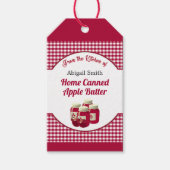 Keukengekookt Label van appelfruit Cadeaulabel (Voorkant)