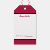 Keukengekookt Label van appelfruit Cadeaulabel (Achterkant)