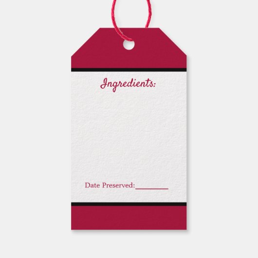 Keukengekookt Label van appelfruit Cadeaulabel (Achterkant)