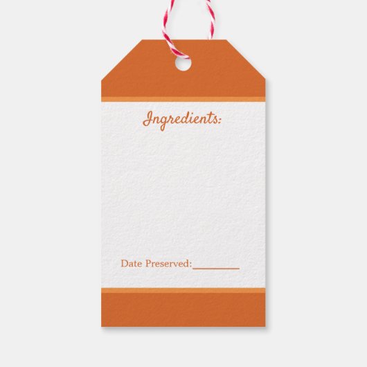 Keukengekookt perruitsaffier Label Cadeaulabel (Achterkant)