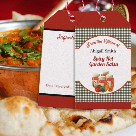 Keukengekookt Salsa Gift Label Cadeaulabel